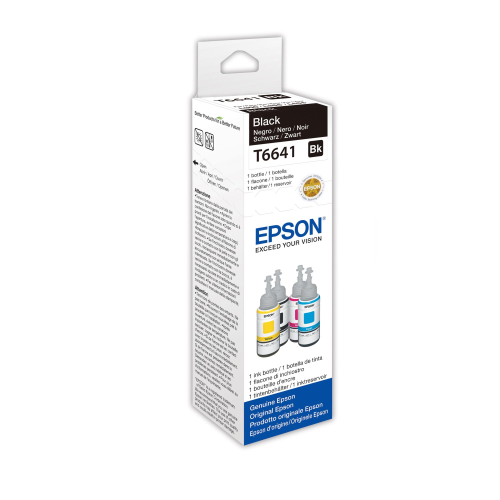 EPSON T6641 FLACONE INCHIOSTRO NERO PER EPSON L300-355-555 70ML (C13T664140)